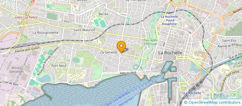 localisation de l'entreprise A.D.V.H.  LA ROCHELLE