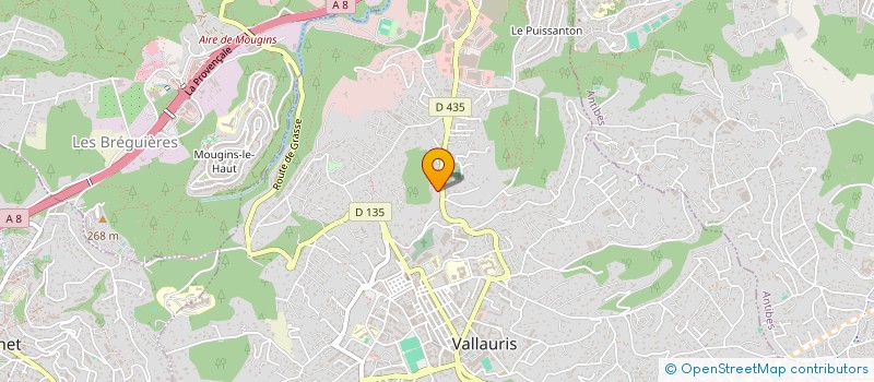 localisation de l'entreprise A.D.Y à VALLAURIS