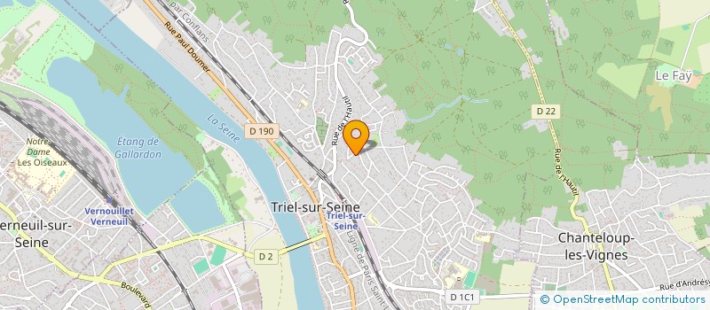 localisation de l'entreprise A+ DANS LE D+ L' ASSO  TRIEL-SUR-SEINE