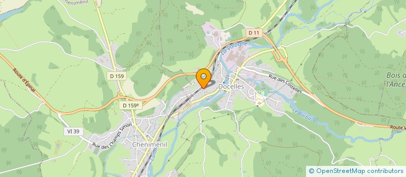 localisation de l'entreprise A.DE.L.E.S - ASSOCIATION POUR LE DEVELOPPEMENT DE LA LIGNE EPINAL/SAINT-DIE  DOCELLES