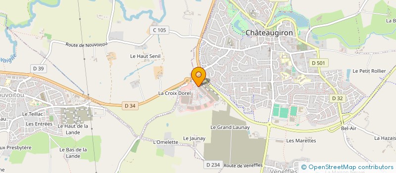 localisation de l'entreprise A DECO PURE  CHATEAUGIRON