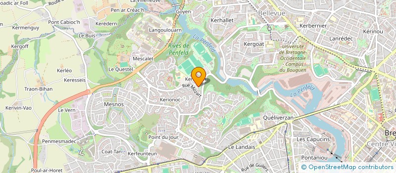 localisation de l'entreprise A.DEMEULE  BREST