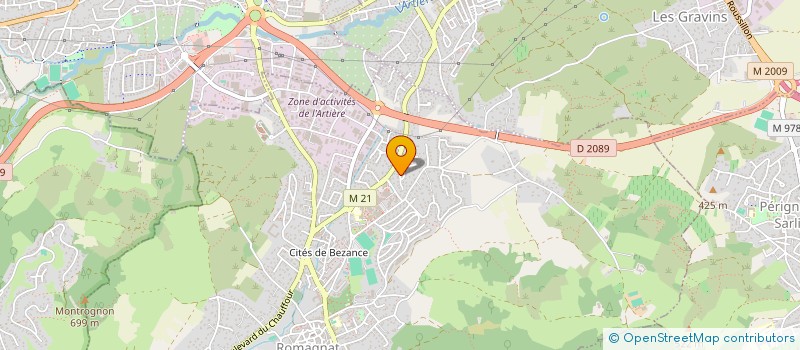 localisation de l'entreprise A DEMI-MOT à ROMAGNAT