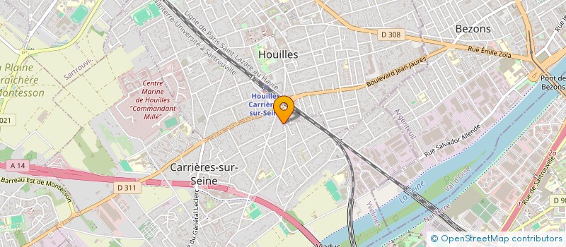 localisation de l'entreprise A+DEPANN à CARRIERES-SUR-SEINE