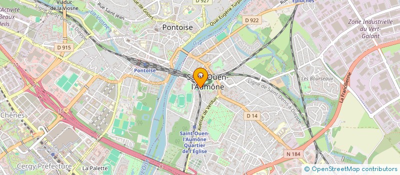 localisation de l'entreprise A DESIGN BATIMENT à SAINT-OUEN-L'AUMONE