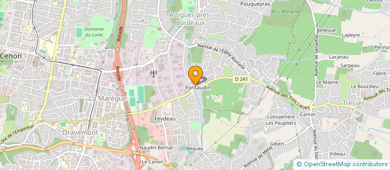 localisation de l'entreprise A DEUX  ARTIGUES-PRES-BORDEAUX