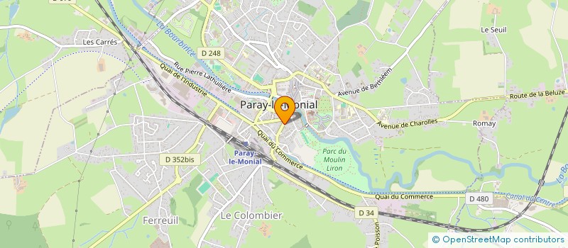 localisation de l'entreprise A DEUX ARCHITECTES à PARAY-LE-MONIAL