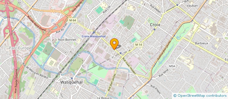 localisation de l'entreprise A DEUX MAINS à CROIX