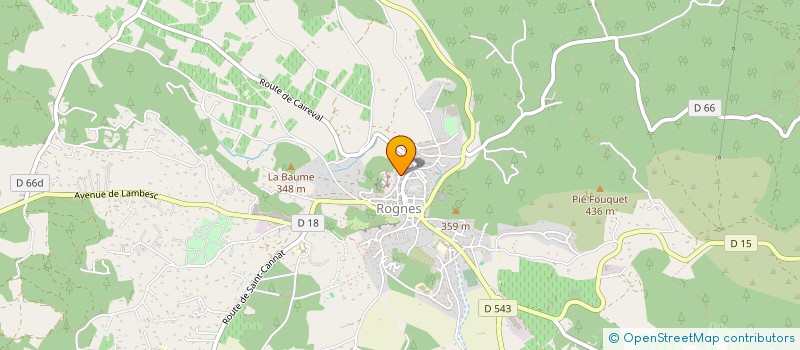 localisation de l'entreprise A DEUX MAINS TENANT à ROGNES
