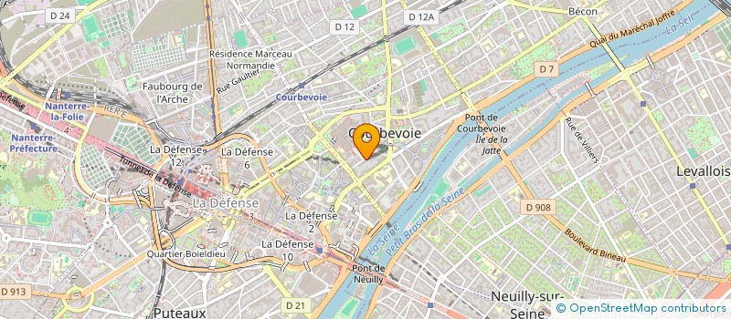 localisation de l'entreprise A DEUX PAS à COURBEVOIE
