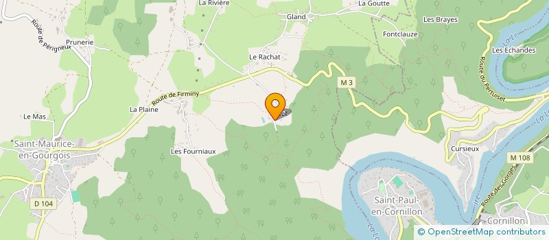 localisation de l'entreprise A DEUX PAS  SAINT-MAURICE-EN-GOURGOIS