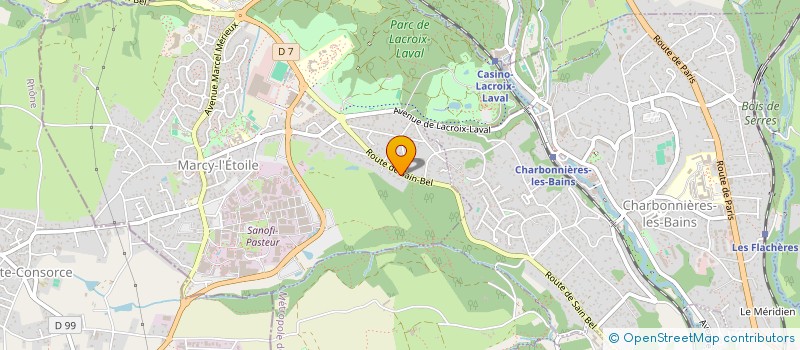 localisation de l'entreprise A DEUX PAS DU PARC  MARCY-L'ETOILE