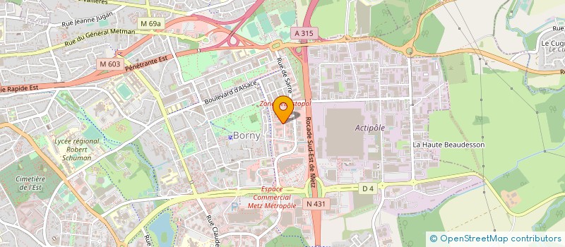 localisation de l'entreprise A DIAG IMMO à METZ