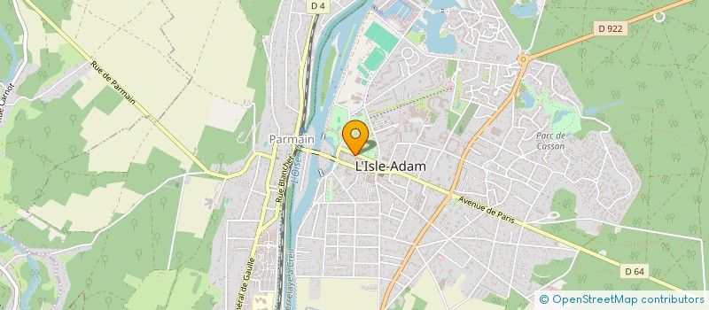 localisation de l'entreprise A.DIFFUSION à L'ISLE ADAM