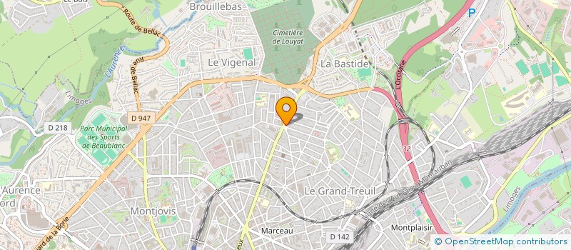 localisation de l'entreprise A&DINFINY à LIMOGES