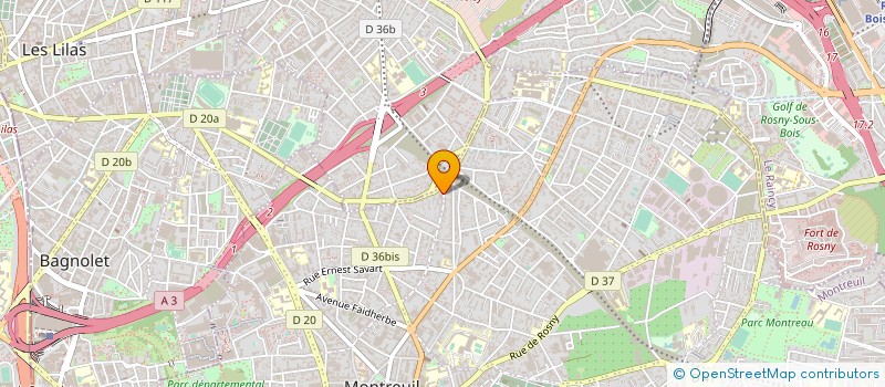 localisation de l'entreprise A. DOC à MONTREUIL
