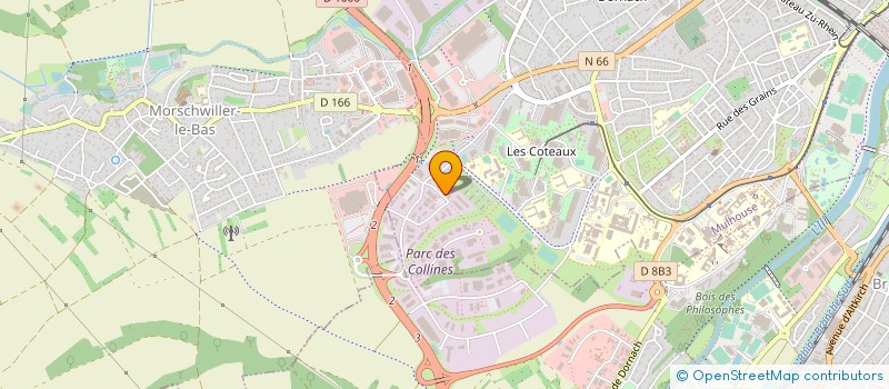 localisation de l'entreprise A DOM' AIDE 68 à MULHOUSE