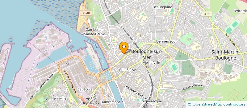 localisation de l'entreprise A'DOM'SERVICES 62 à BOULOGNE-SUR-MER