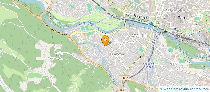 localisation de l'entreprise A.DOM & SERVICES à JURANCON