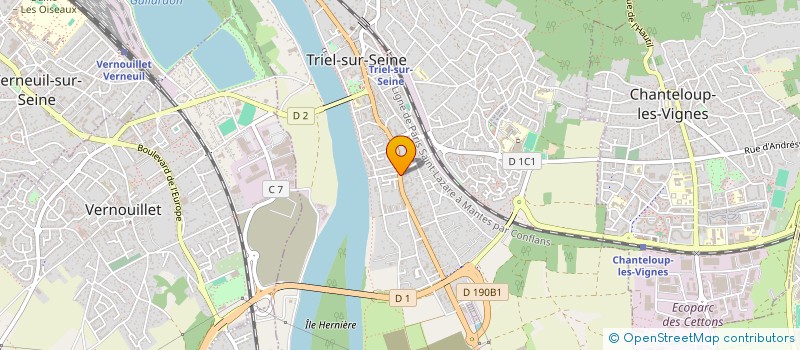localisation de l'entreprise A DOMICILE ASSISTANCE ET SERVICES  TRIEL-SUR-SEINE