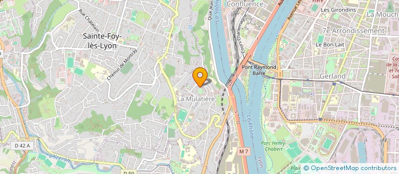 localisation de l'entreprise A DOMICILE INFIRMIERE  LA MULATIERE