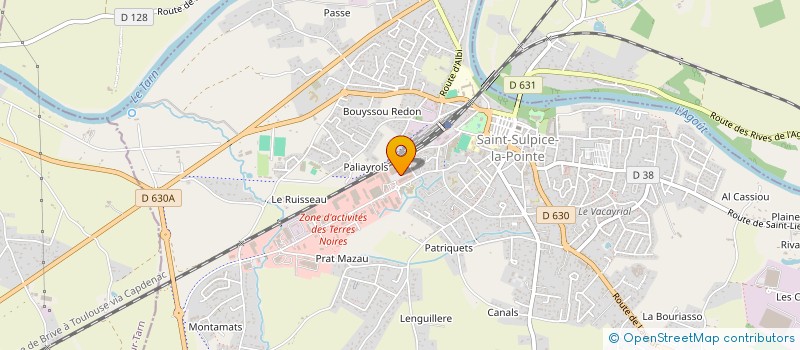localisation de l'entreprise A DOMULTISERVICES à SAINT-SULPICE-LA-POINTE