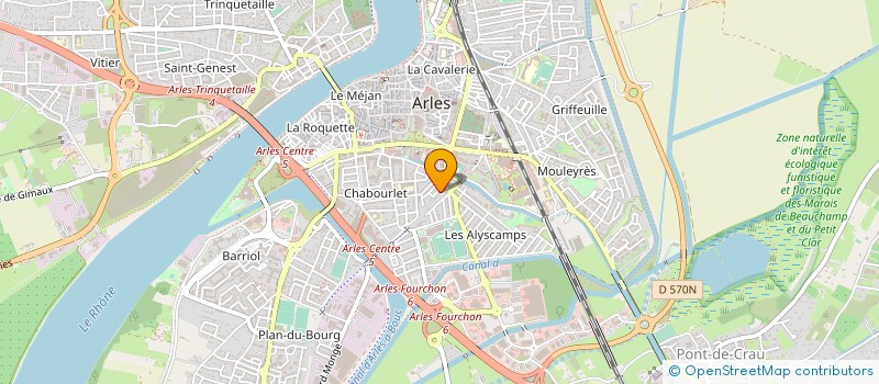 localisation de l'entreprise A DOS DE 4L à ARLES