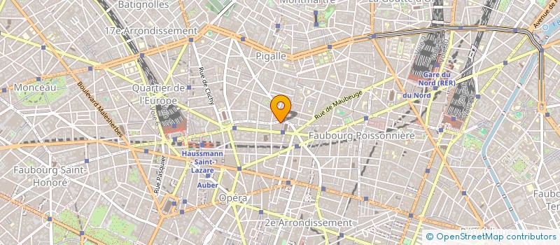 localisation de l'entreprise A DROITE DE LA LUNE  PARIS