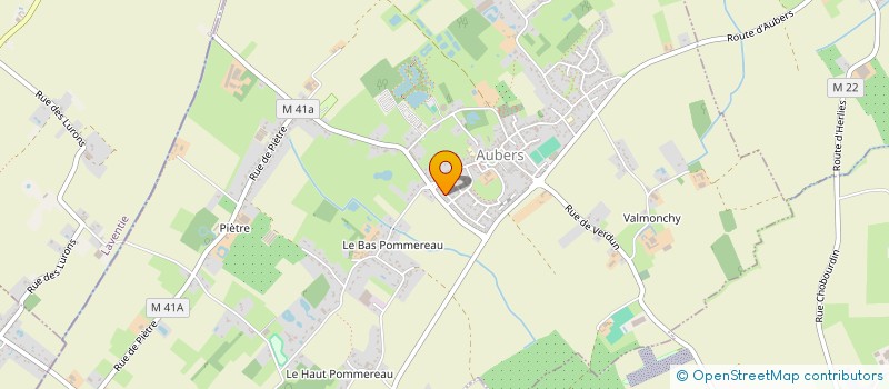 localisation de l'entreprise A.DUCROCQ à AUBERS
