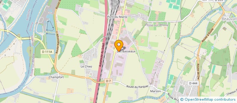 localisation de l'entreprise A. DUCROS AUTO CONTROLE  ETOILE-SUR-RHONE