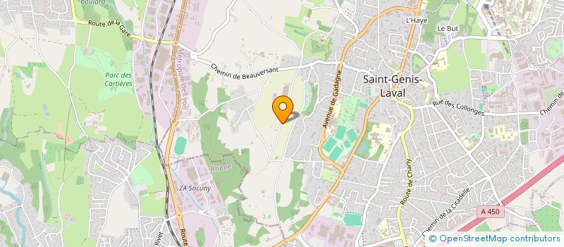 localisation de l'entreprise A.E.20  SAINT-GENIS-LAVAL