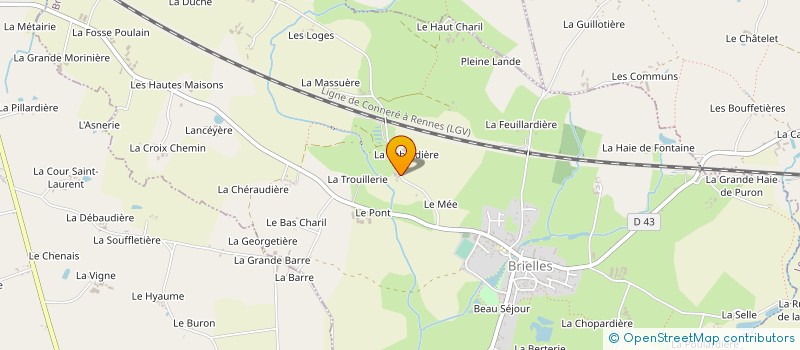 localisation de l'entreprise A&E  BRIELLES