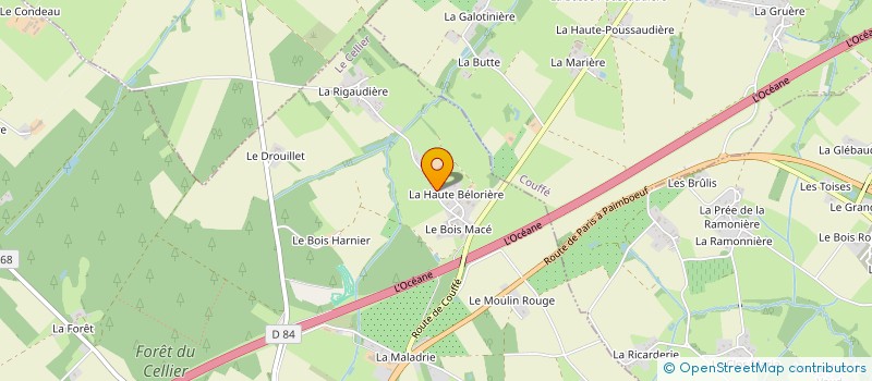 localisation de l'entreprise A.E.  LE CELLIER