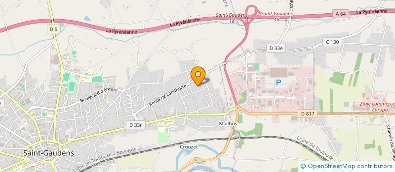 localisation de l'entreprise A.E  SAINT-GAUDENS