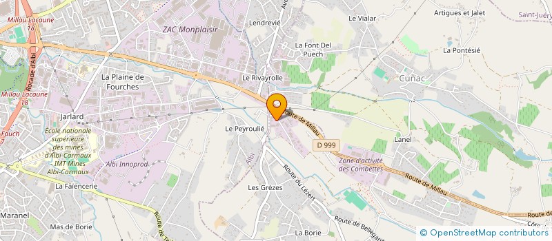 localisation de l'entreprise A & E  CAMBON