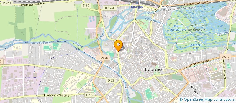 localisation de l'entreprise A&E  BOURGES