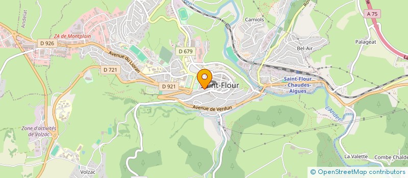 localisation de l'entreprise A&E à SAINT-FLOUR