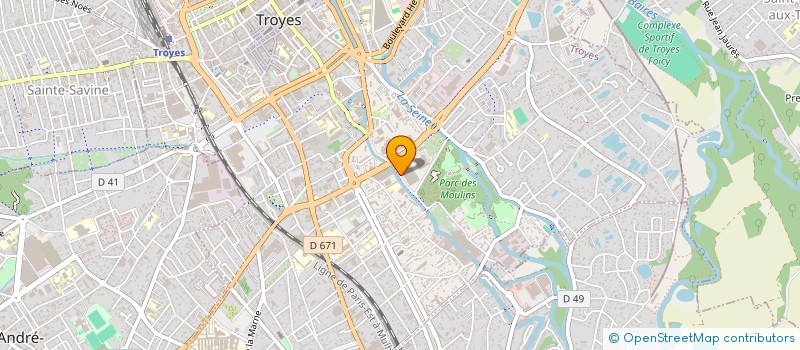 localisation de l'entreprise A.E.B.C. à TROYES