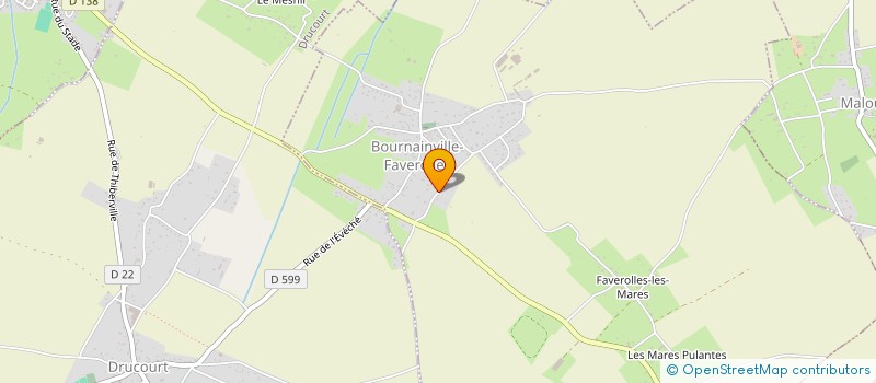 localisation de l'entreprise A.E.B IMMO  BOURNAINVILLE-FAVEROLLES