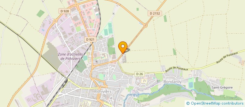 localisation de l'entreprise A.E.B.SARL à BOYNES