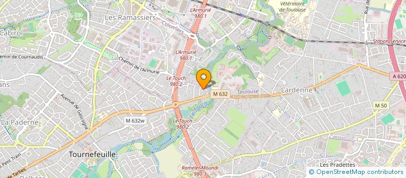 localisation de l'entreprise A.E.BATIMENT  TOURNEFEUILLE