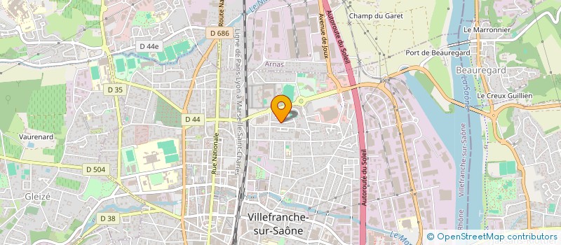 localisation de l'entreprise A.E.C. à VILLEFRANCHE-SUR-SAONE