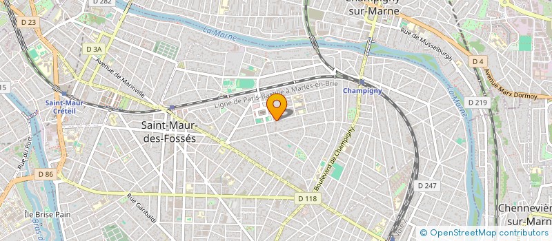 localisation de l'entreprise A.E.C. à SAINT-MAUR-DES-FOSSES