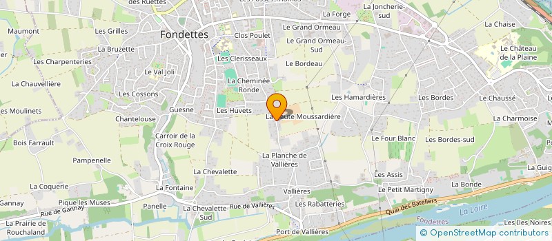 localisation de l'entreprise A.E.C.- AGENCEMENT ESPACES COMMERCIAUX à FONDETTES