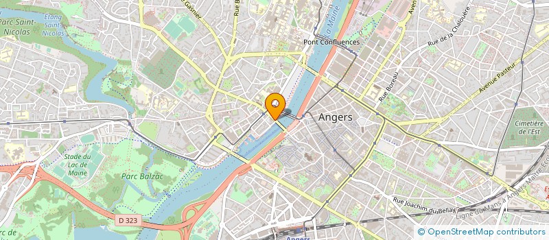 localisation de l'entreprise A.E.C.M. à ANGERS