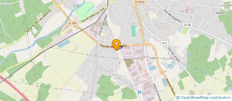 localisation de l'entreprise A.E.C. SARL à ROMORANTIN-LANTHENAY