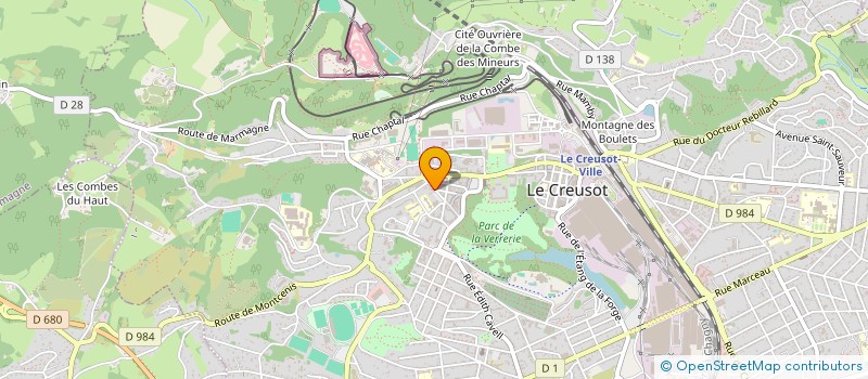 localisation de l'entreprise A.E. CAMPUS à LE CREUSOT