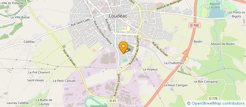 localisation de l'entreprise A E D à LOUDEAC