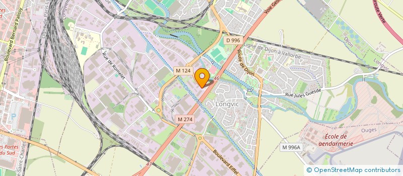 localisation de l'entreprise A.E.E.R. 38 à LONGVIC