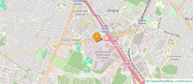 localisation de l'entreprise A.E.E.R. 94  GRIGNY